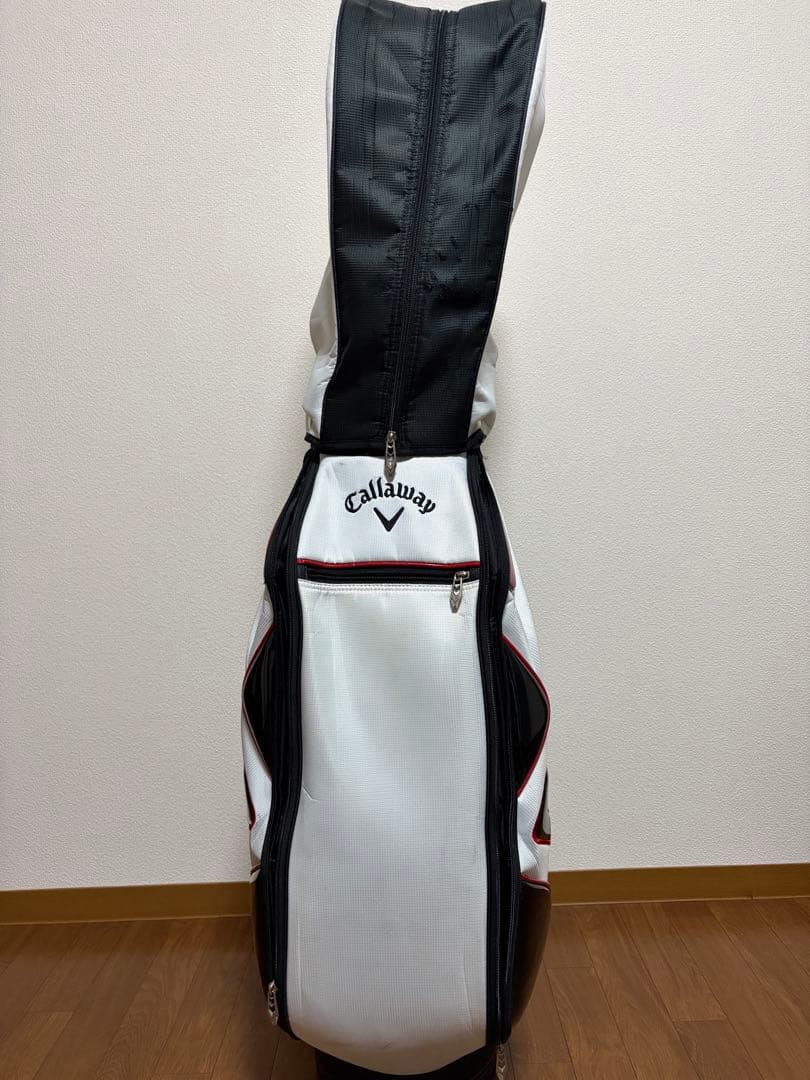 Callaway ゴルフバッグ ホワイト/レッド 9.5型