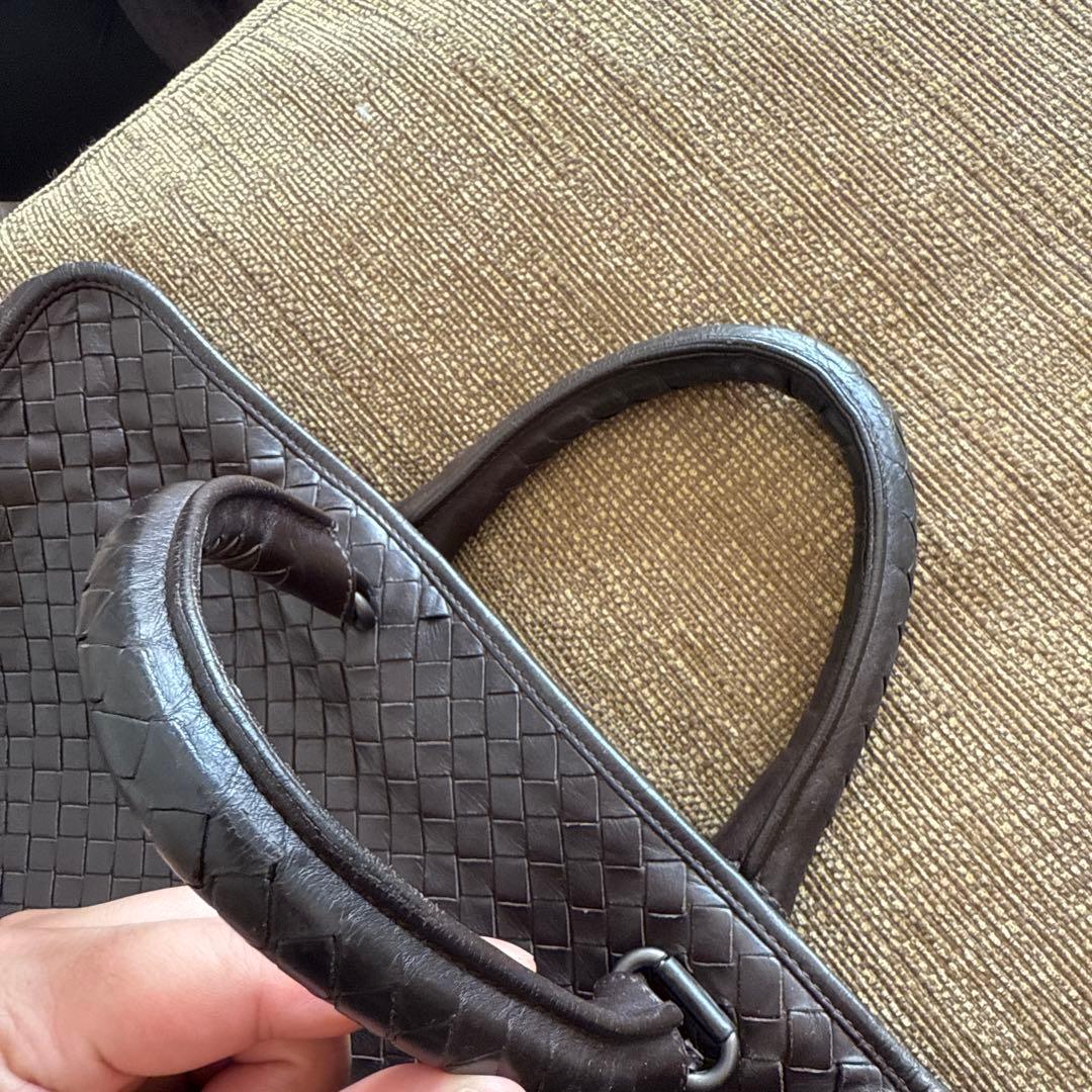BOTTEGA VENETA 編み込みレザービジネスバッグ