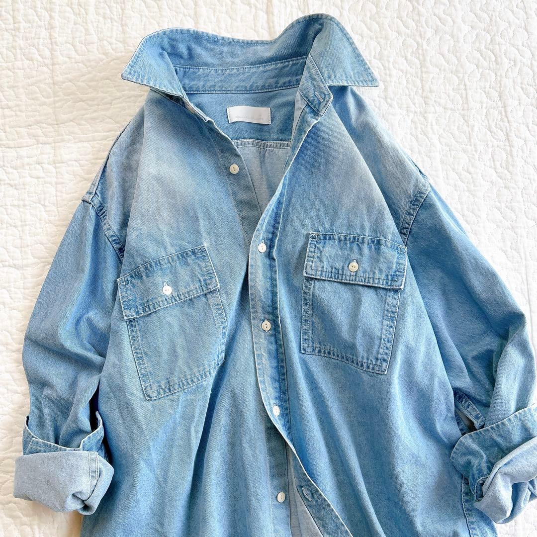 美品✨ ガリャルダガランテ 2024 デニムシャツ 定番 こなれ 程よいゆとり