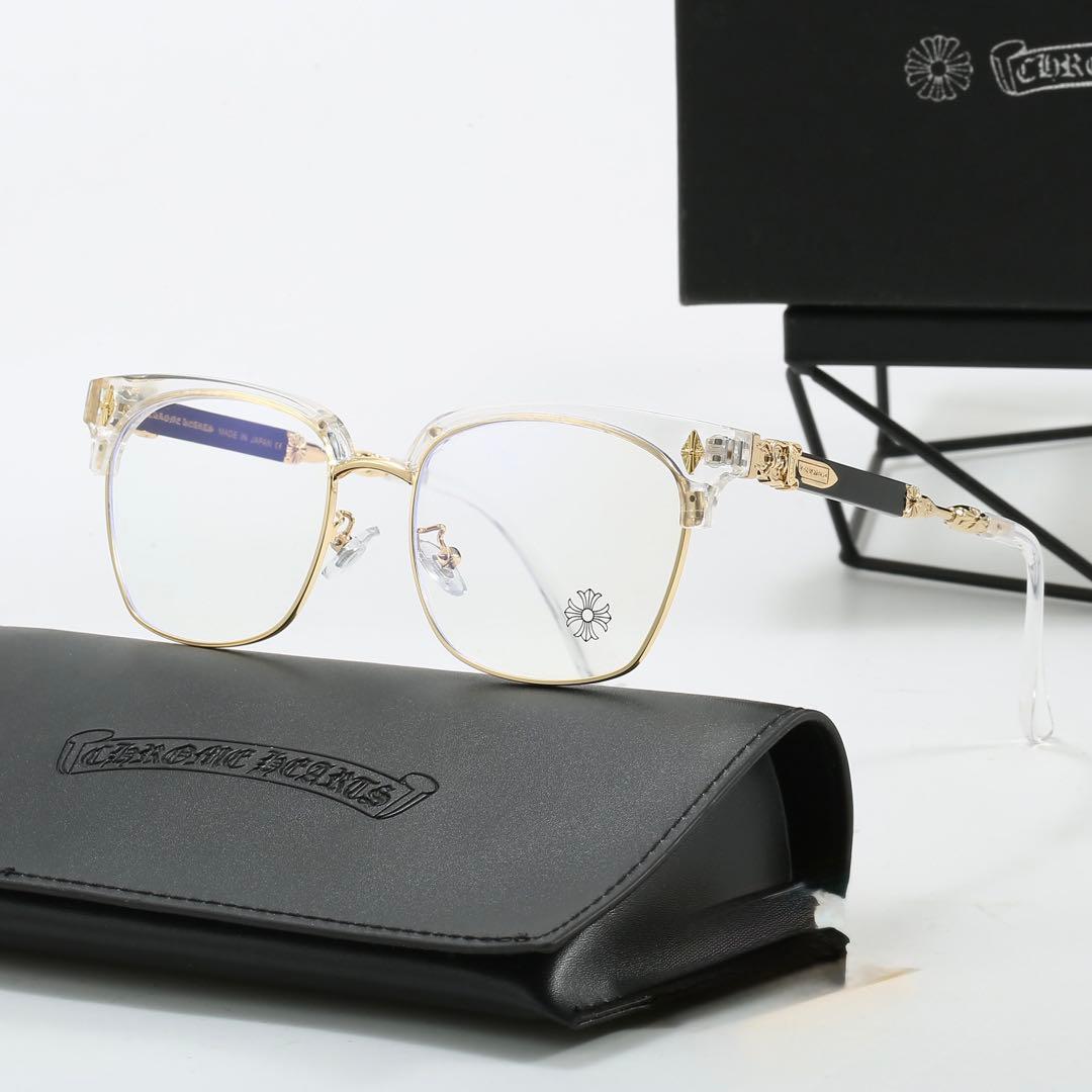 伊達メガネ　サングラス クロス ホワイト&ゴールドy2k クロムハーツ好きに