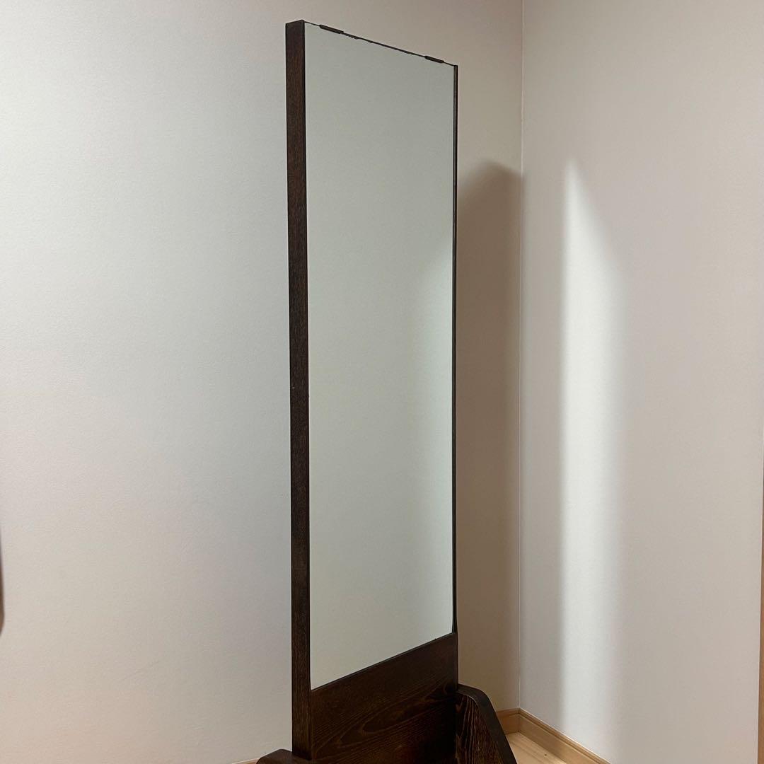 アンティーク姿見　天然木素材　スタンドミラー 高さ160cm