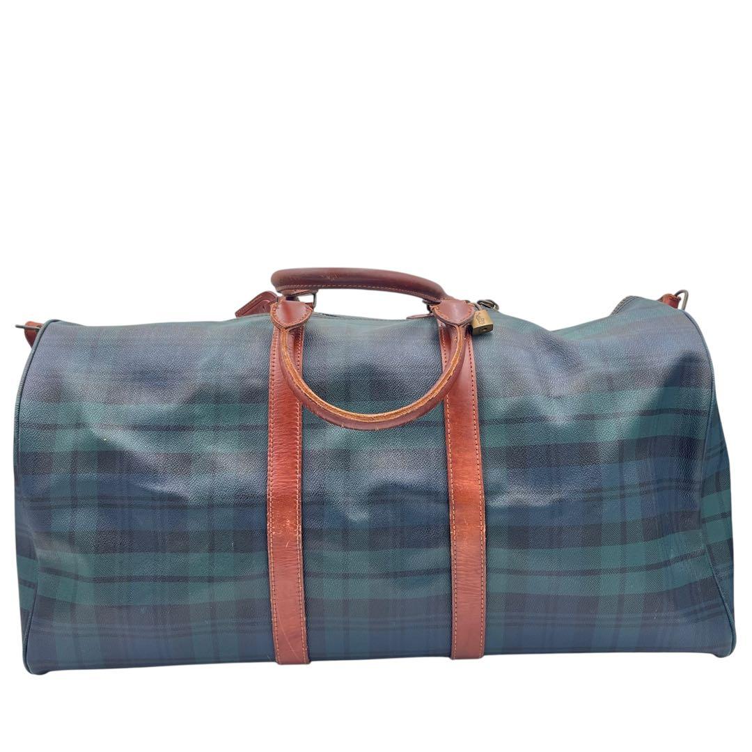 【超大容量タイプ】RALPH LAUREN ボストンバッグ グリーン レザー