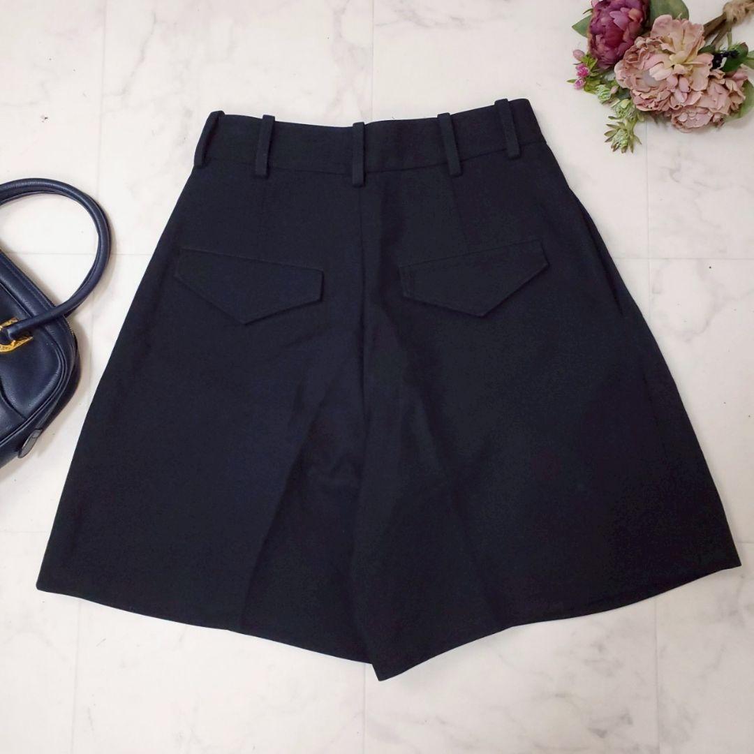 極美品・現行✨ジルサンダー ダブルコットンショートパンツ ブラック タック