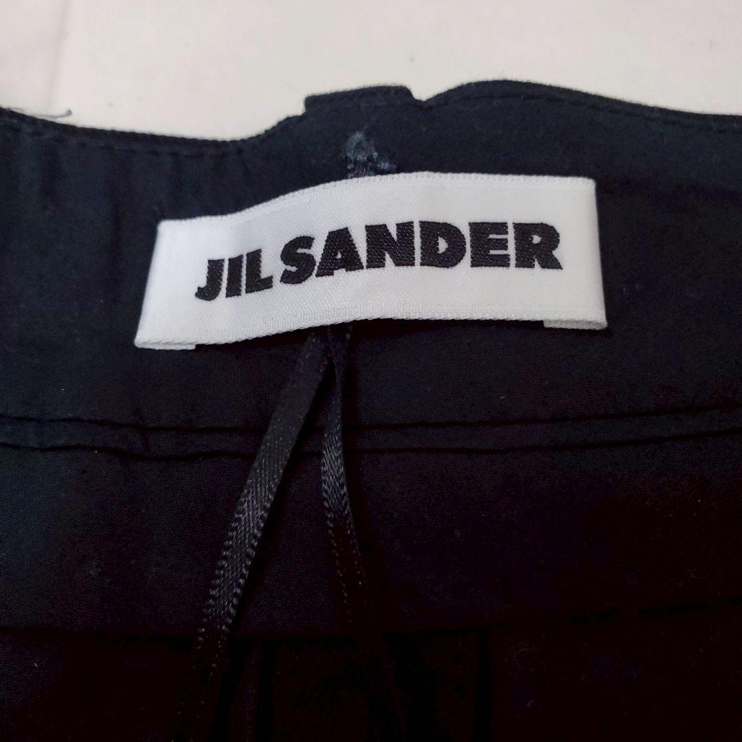 極美品・現行✨ジルサンダー ダブルコットンショートパンツ ブラック タック