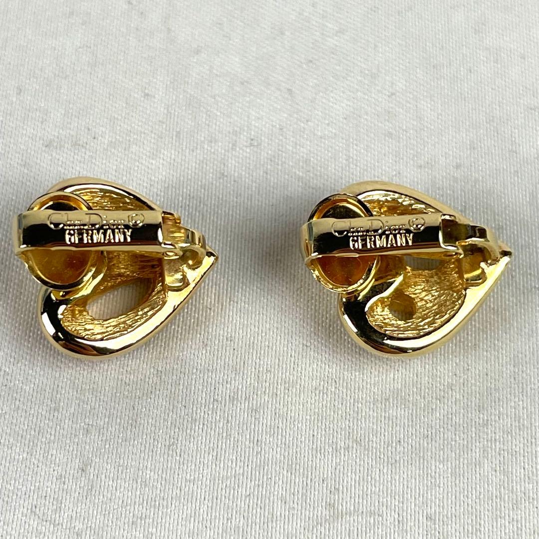 Dior ディオール ネックレス イヤリング セット ハート ラインストーン