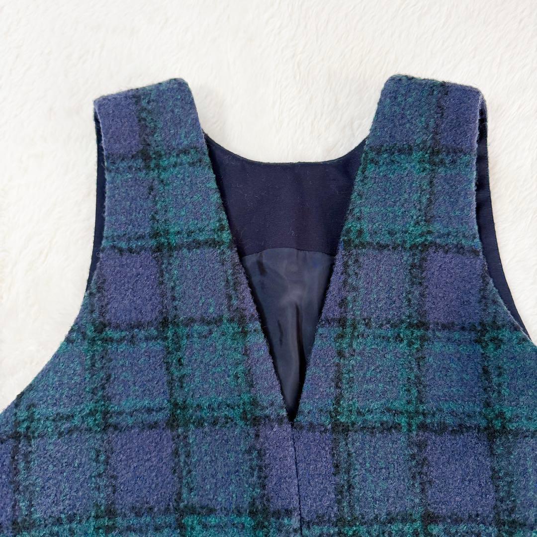 トゥモローランド ジャンパースカート Aライン ノースリーブ 36 S チェック