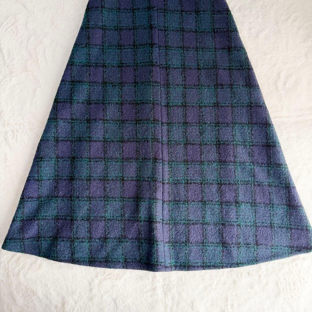 トゥモローランド ジャンパースカート Aライン ノースリーブ 36 S チェック