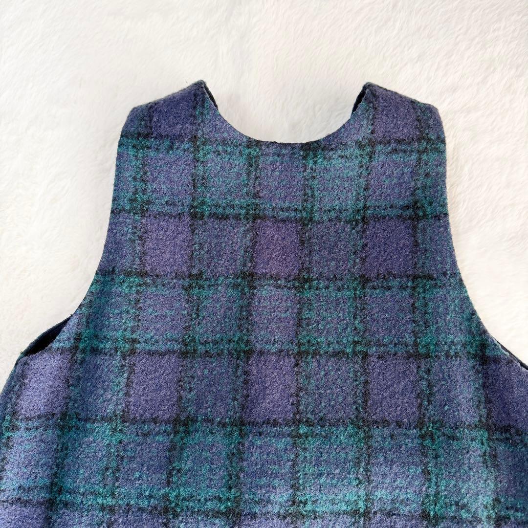 トゥモローランド ジャンパースカート Aライン ノースリーブ 36 S チェック