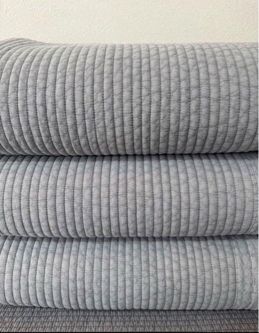 新品　韓国 イブル 160×210 （±5cm） ストライプ柄フリル付き