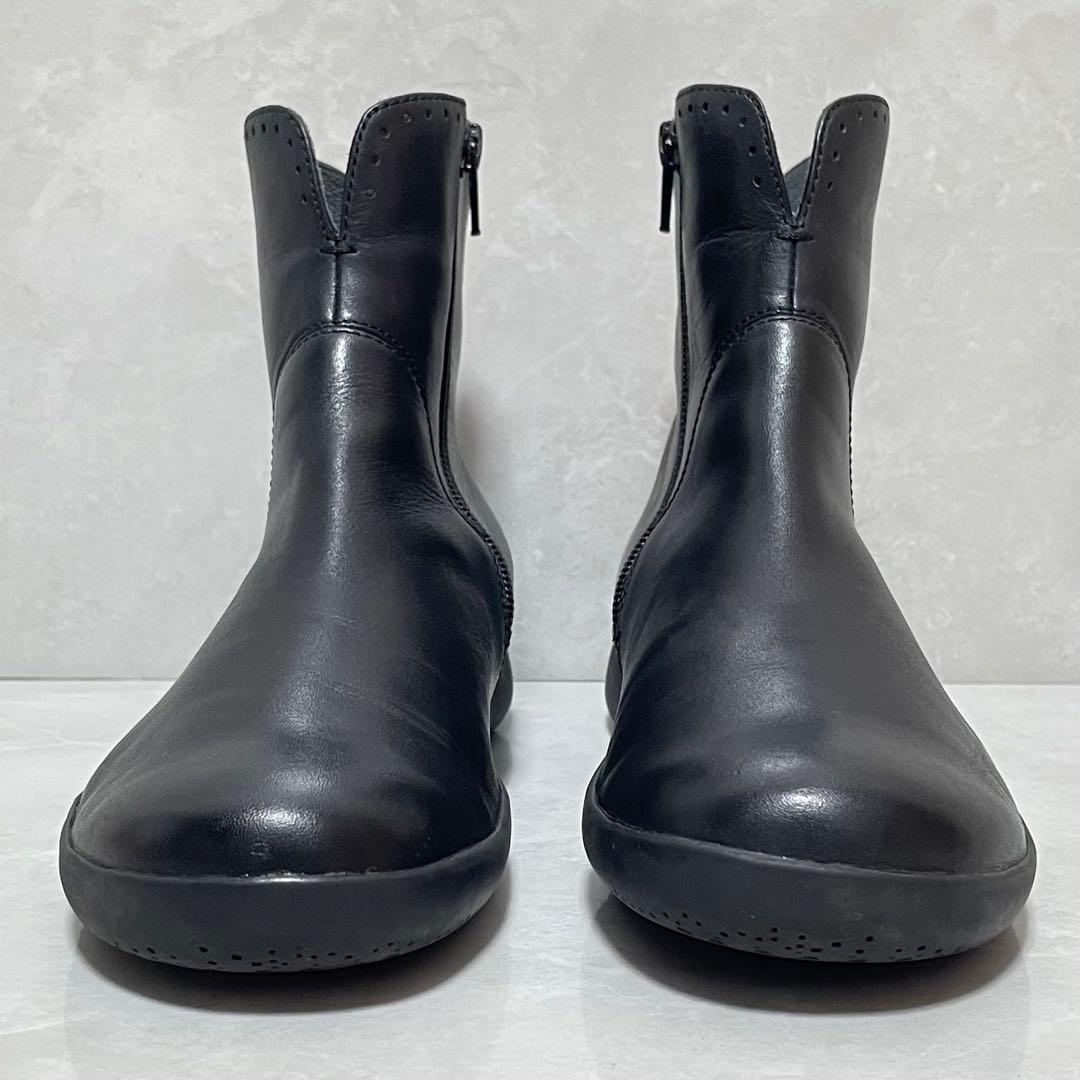 【美品】カンペール ショートブーツ サイドジップ スパイラルコメット38