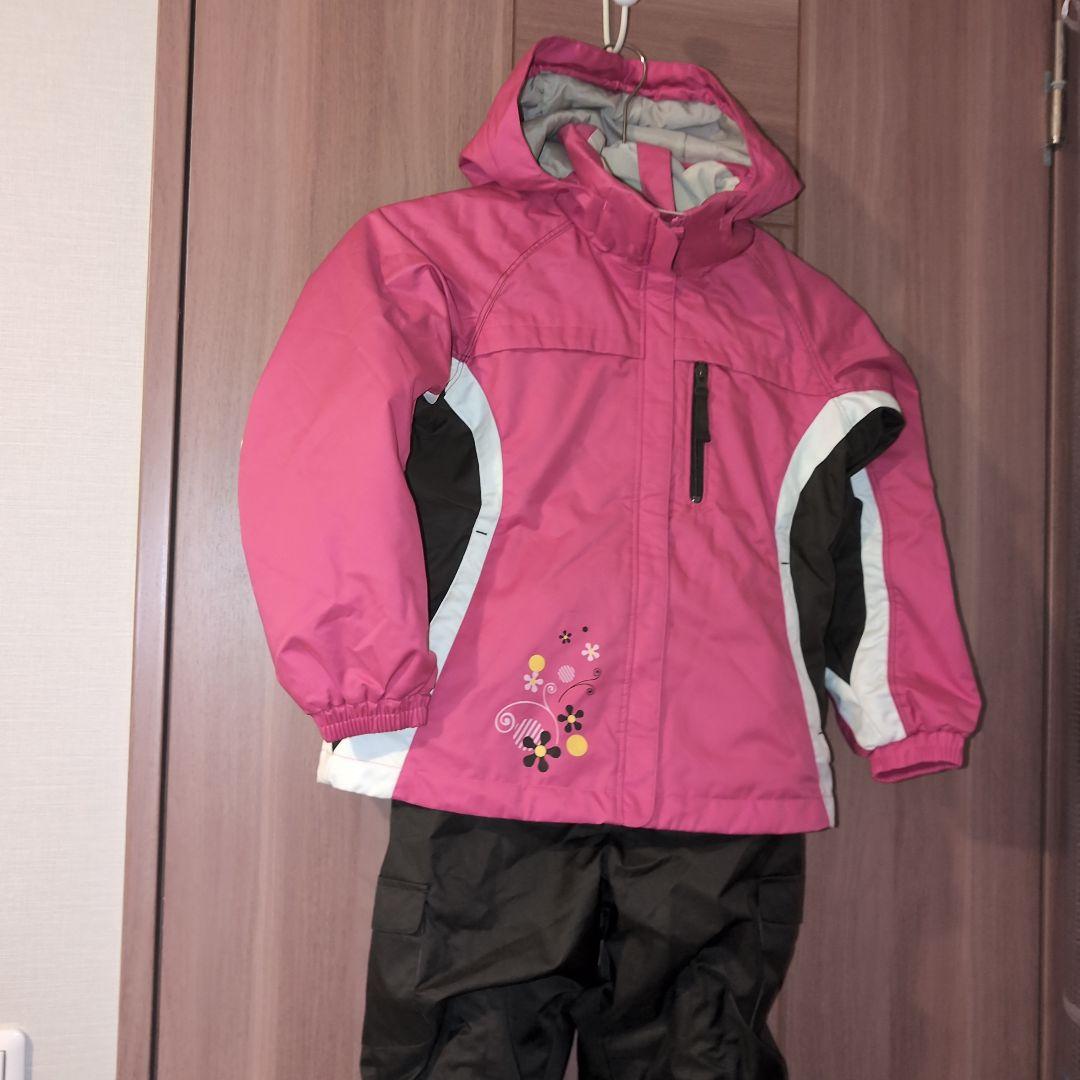 phenix キッズスキーウェア上下セット130cm 花柄 ジャケット+パンツ