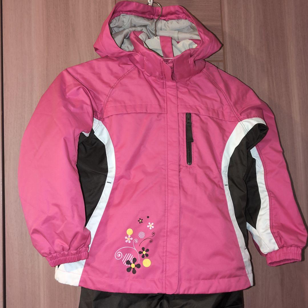 phenix キッズスキーウェア上下セット130cm 花柄 ジャケット+パンツ