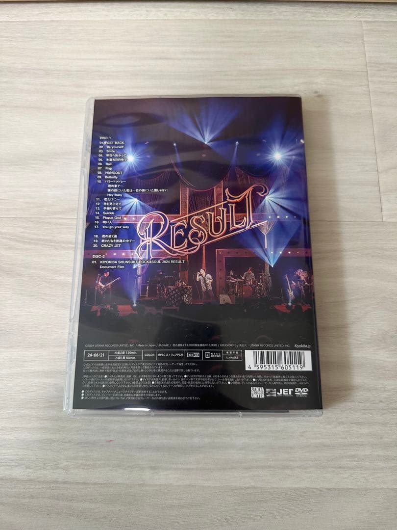 KIYOKIBA SHUNSUKE RESULT DVD 2枚組