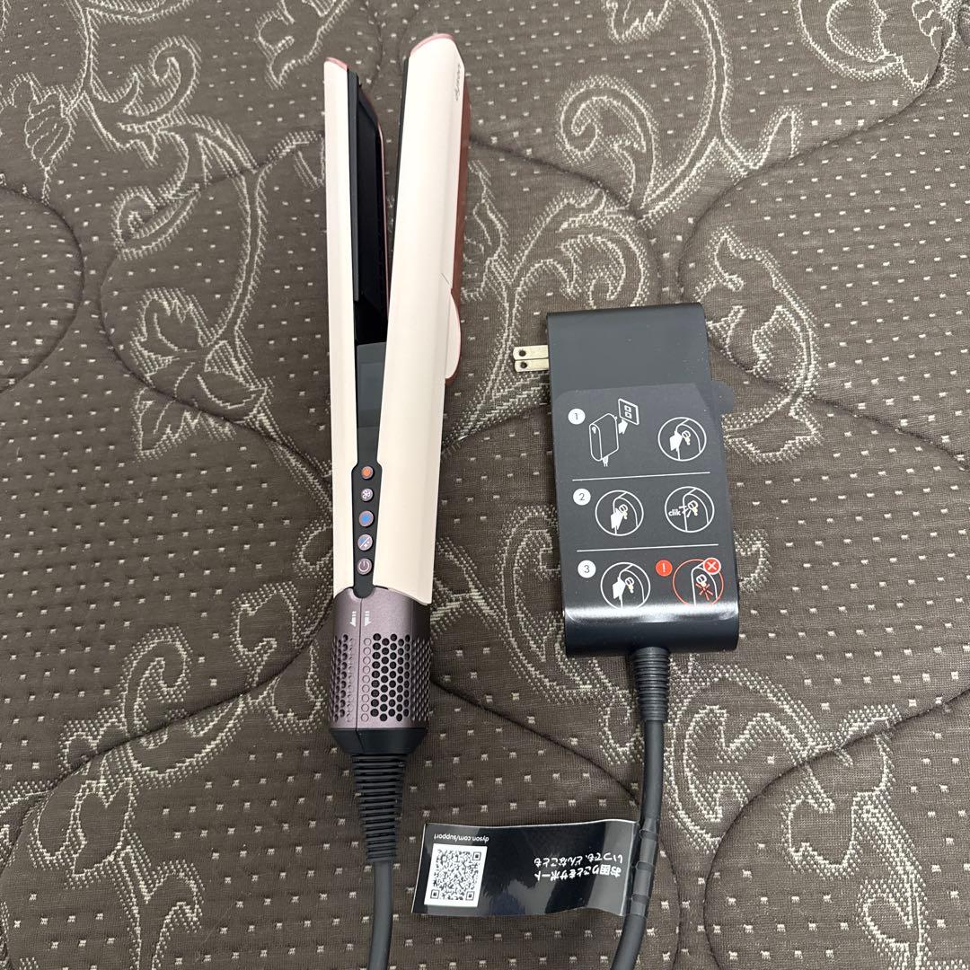 Dyson ストレートヘアアイロン ホワイト・ピンク
