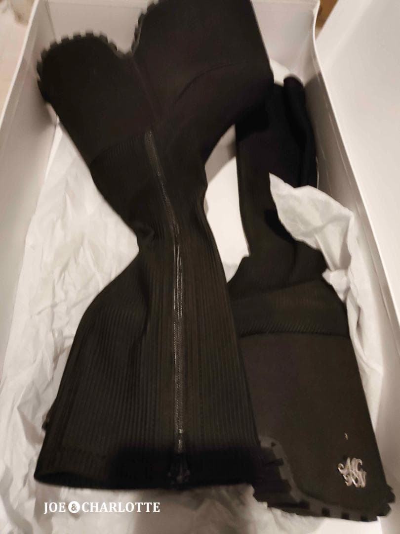 ミシェルマカロン michell macaron 厚底ストレッチロングブーツ S