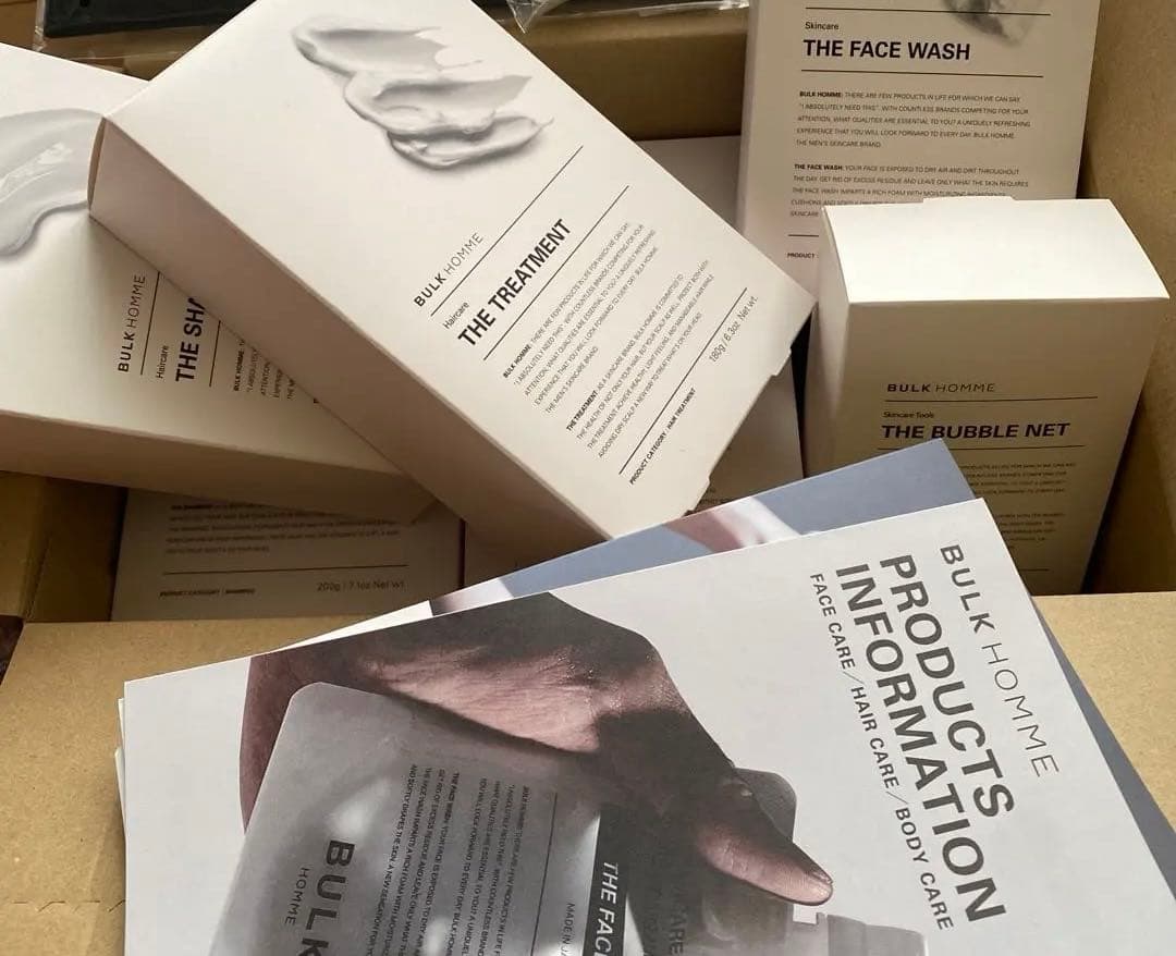 BULK HOMME 8点シャンプー・洗顔・トリートメント、フェイスウォッシュ他