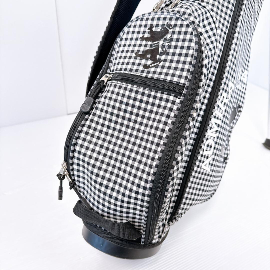 アドミラル　キャディバッグ　ギンガムチェック　スタンド式／Admiral