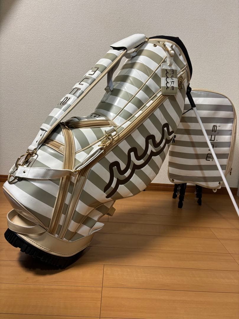 【muta MARINE 】ムータマリン ボーダー キャディバッグ 男女兼用