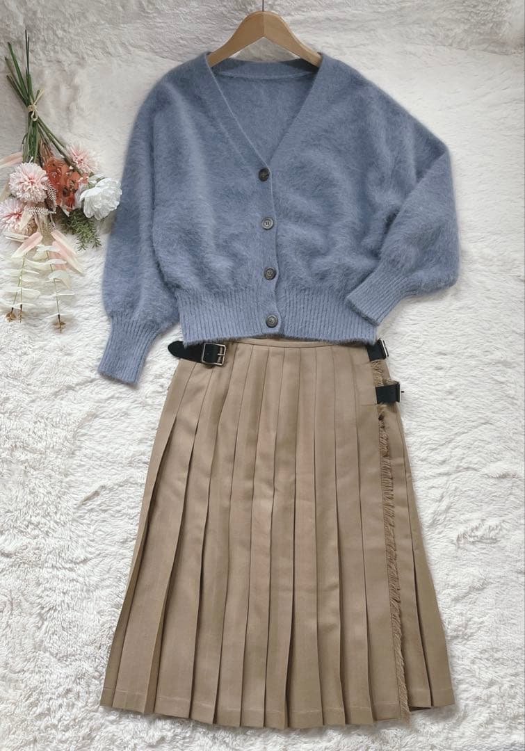 極美品✨22AW ウィムガゼット　カシミヤ混 FOXEY 2way カーディガン