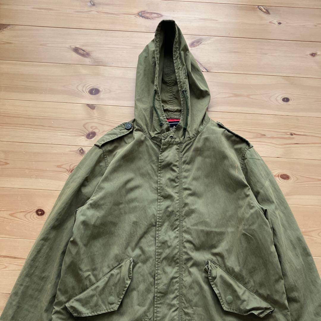 良品　スワッガー　アルファ　モッズコート　ミリタリー　オリーブ　ペンキ加工