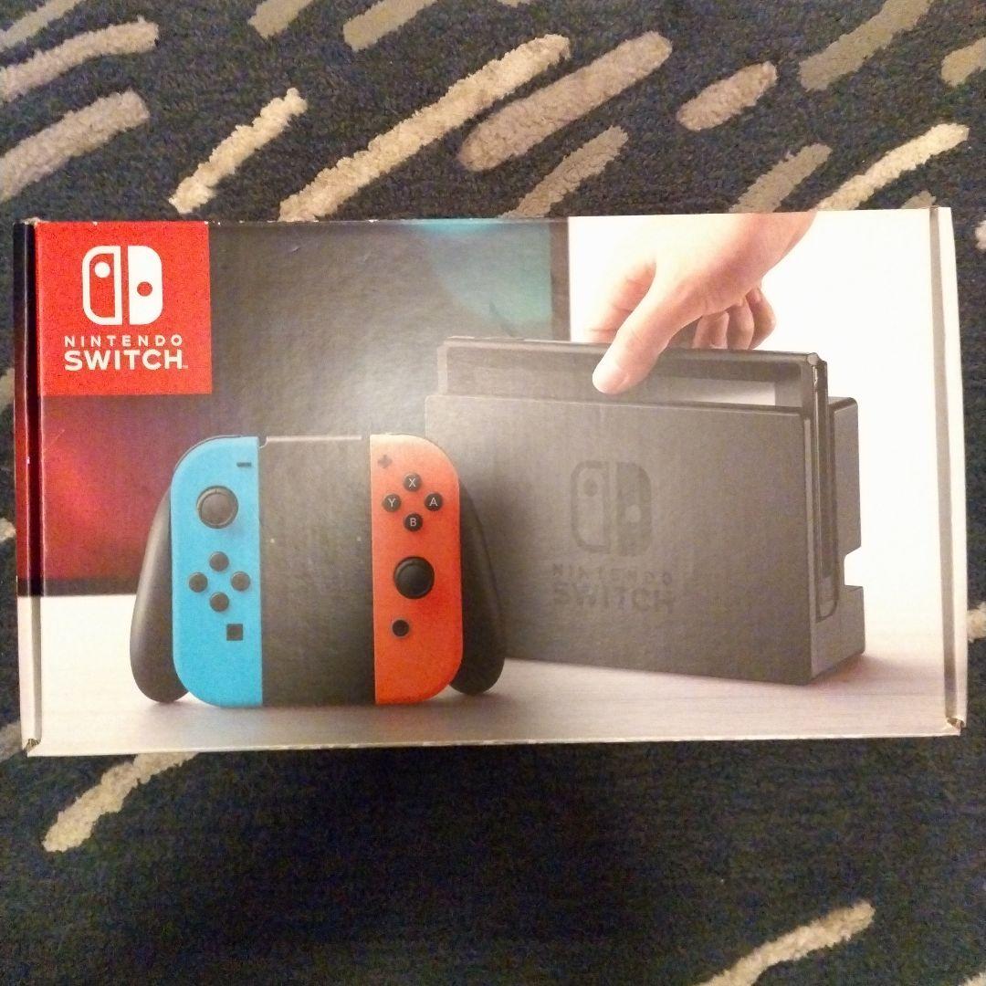 Nintendo Switch 本体 青とオレンジのジョイコン【未対策機】