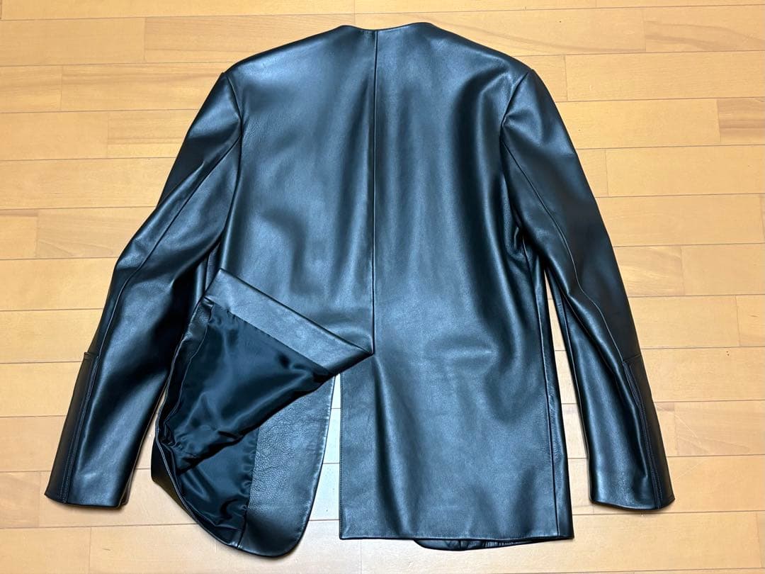 maison margiela マルジェラ ノーカラージャケット 46 レザー