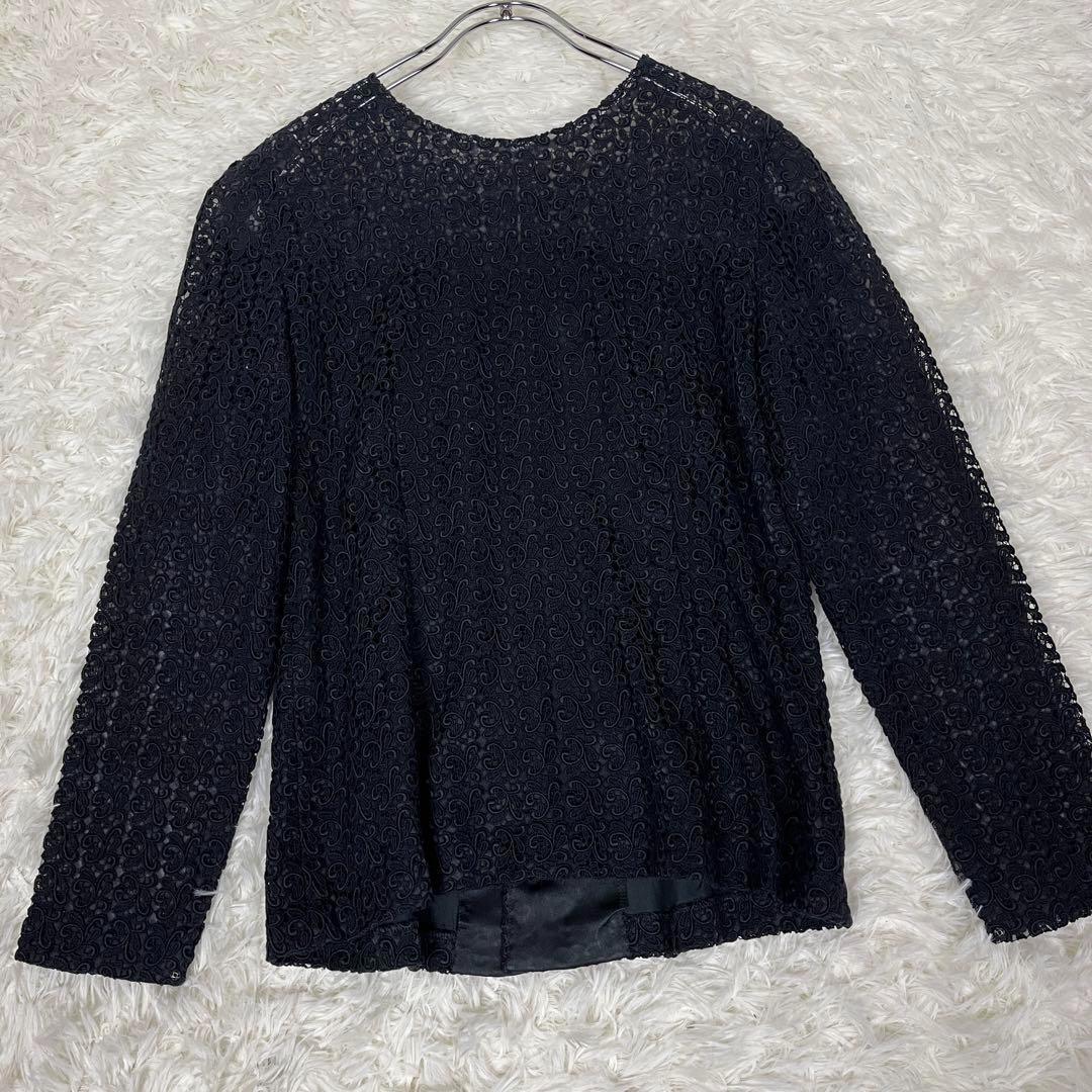 【極美品 ジバンシィ】セットアップ フォーマル スカート ノーカラー レース