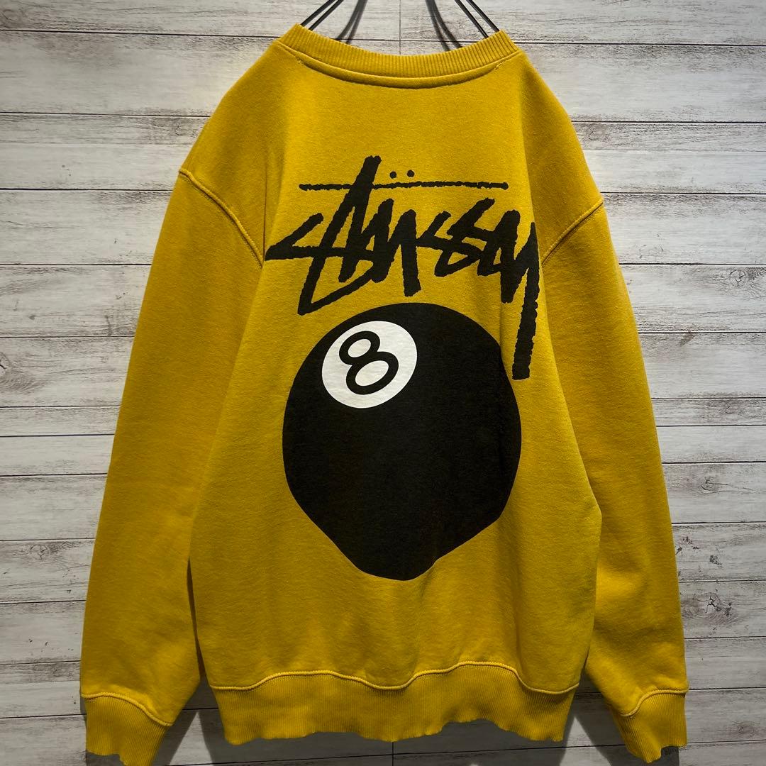 【即完売モデル】ステューシー☆バックビックロゴ　8ボール人気デザイン　スウェット
