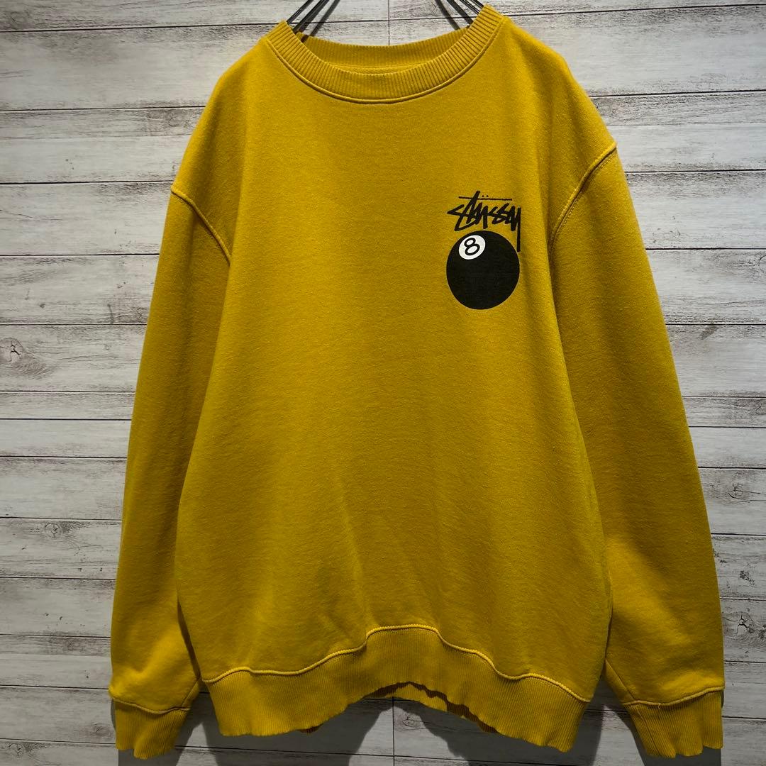 【即完売モデル】ステューシー☆バックビックロゴ　8ボール人気デザイン　スウェット