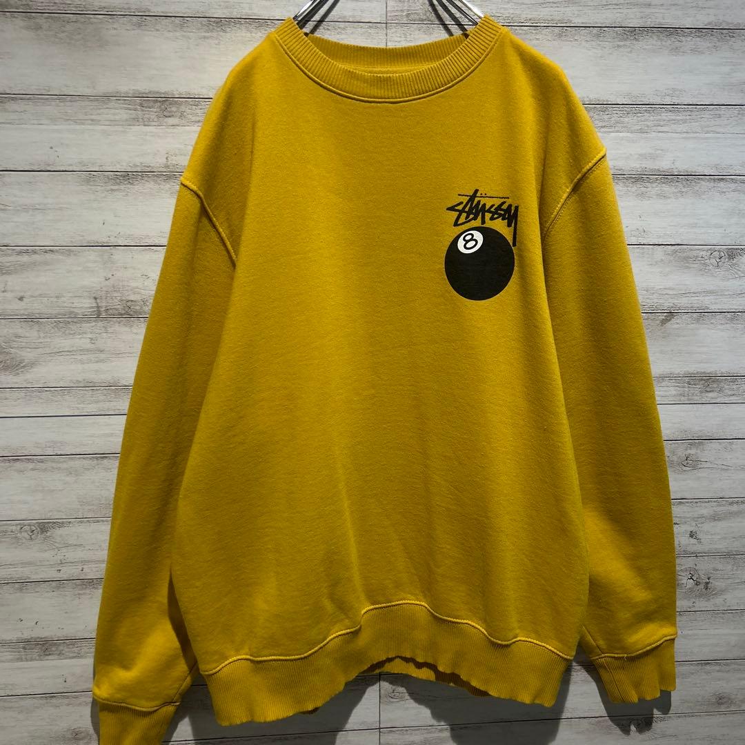 【即完売モデル】ステューシー☆バックビックロゴ　8ボール人気デザイン　スウェット