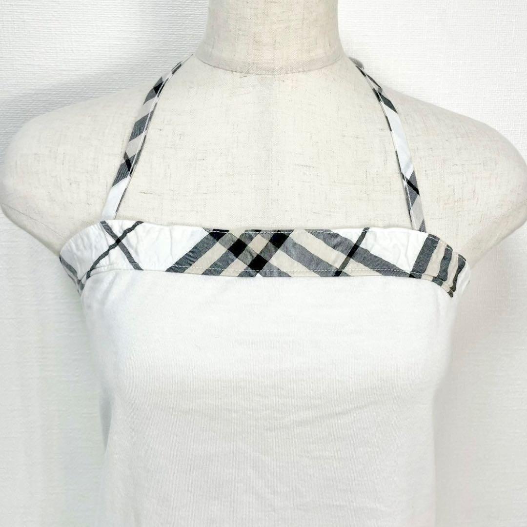 y2k❤️ BURBERRY BLUE LABEL ホルターネック トップス