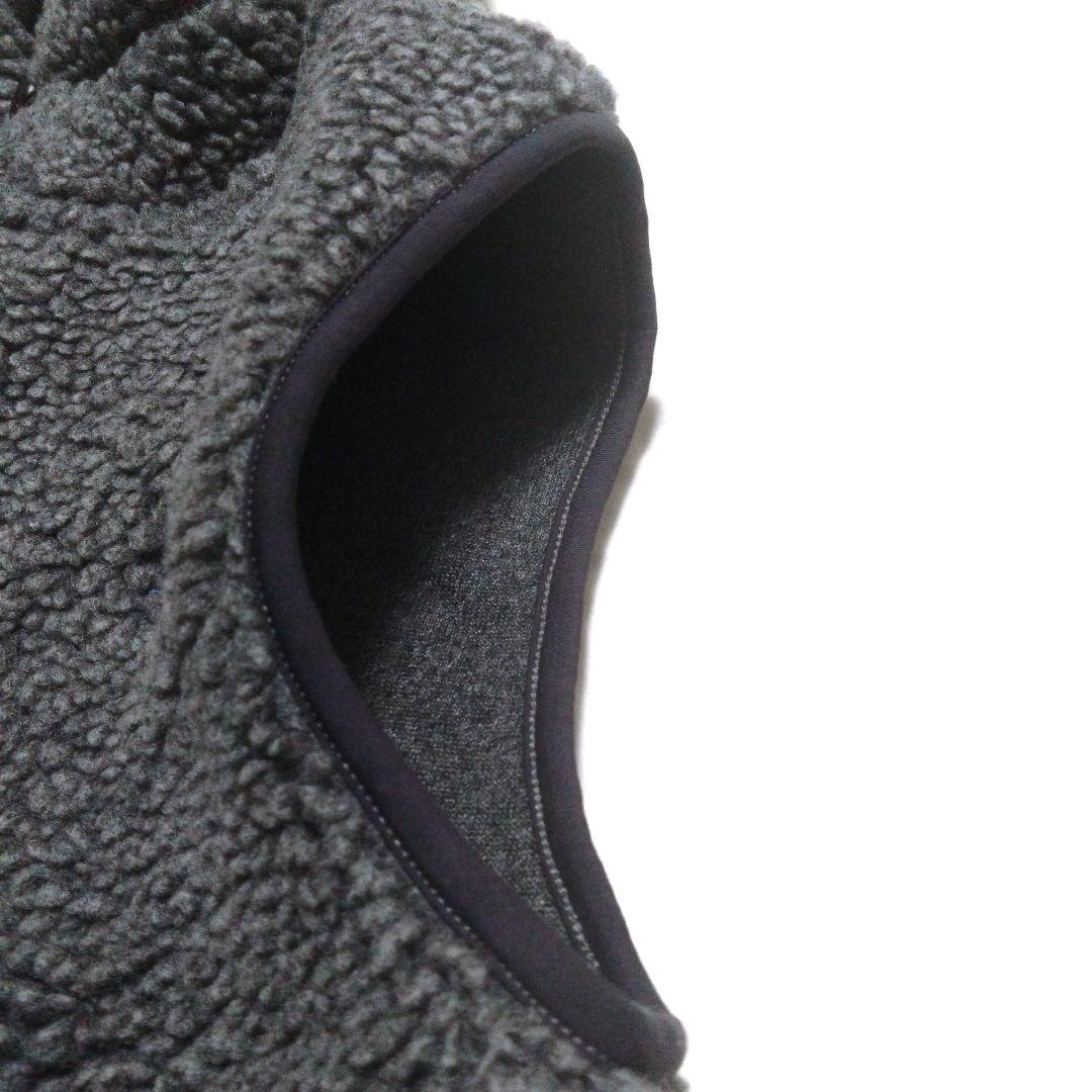 551634】Gymphlexジムフレックス ボアベストくるみボタンフーデ