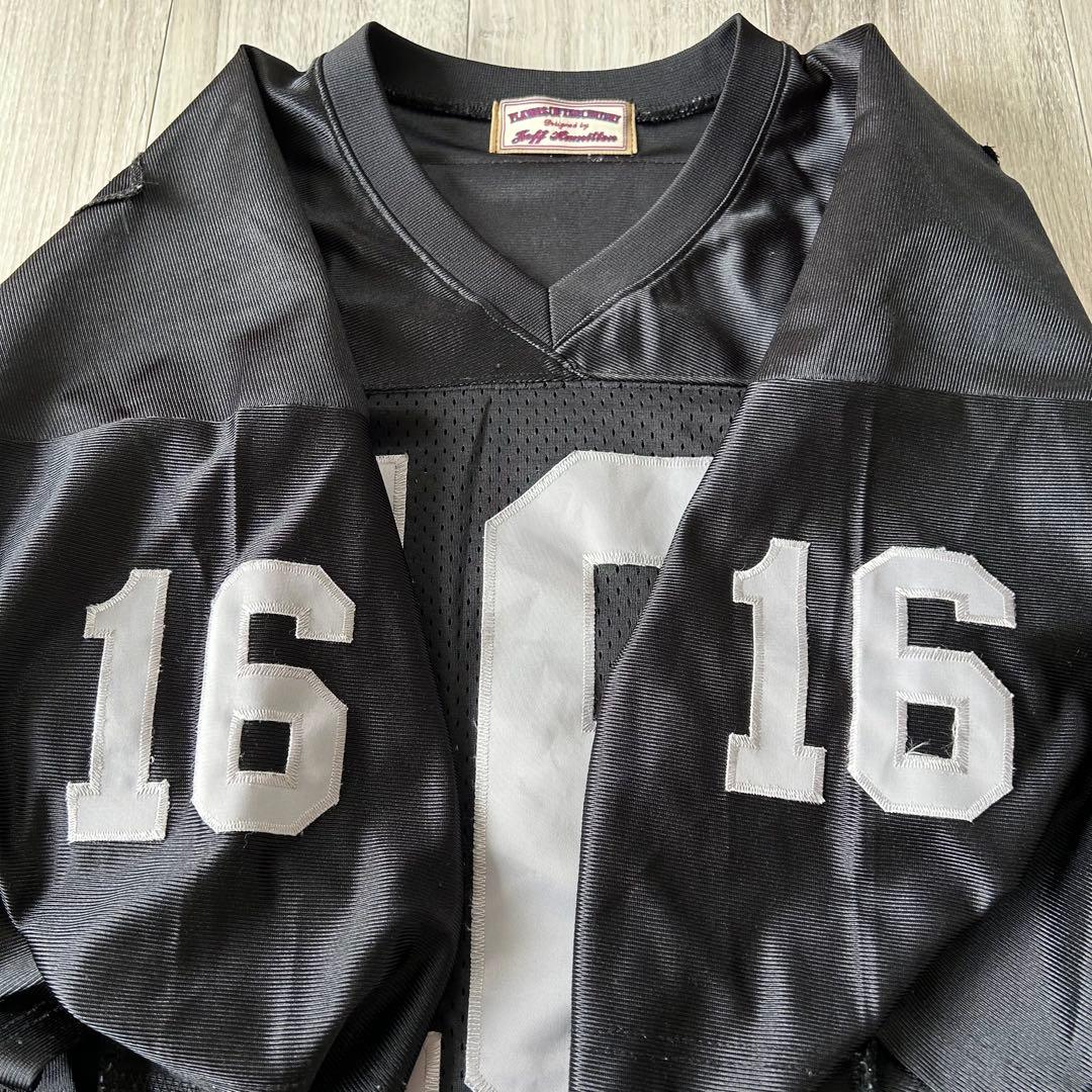 Jeff Hamilton RAIDERS ゲームシャツ 黒 2XL ワッペン