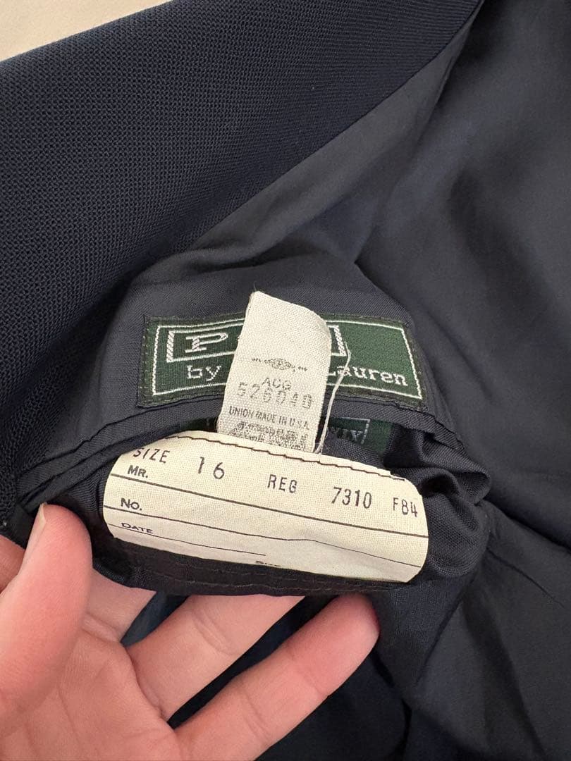 Polo by Ralph Lauren 紺ブレ 金ボタン USA製ネイビー　S