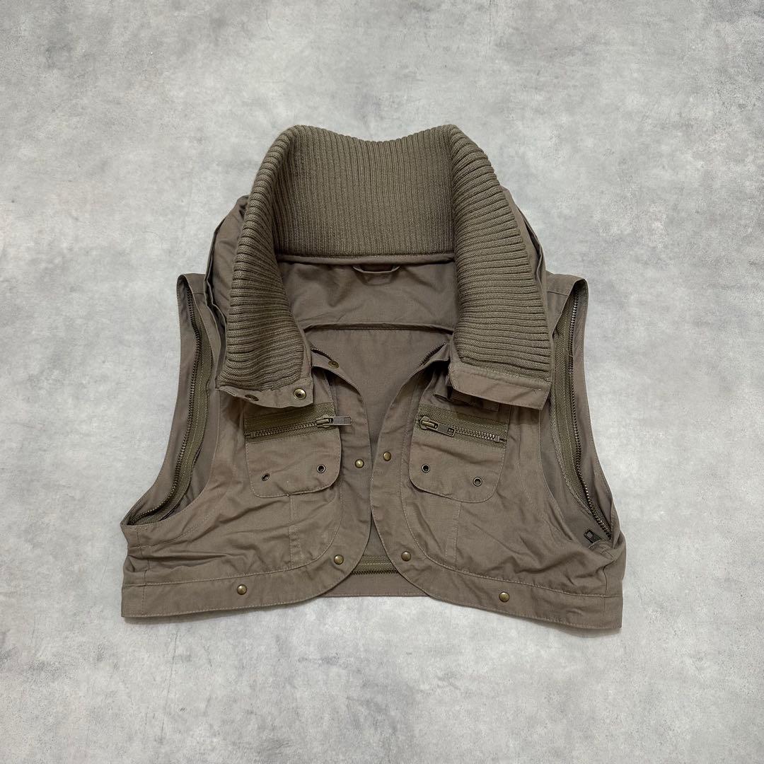 平成ギャルy2k　ファー付き　ミニタリージャケット　フェアリーグランジ　パーカー