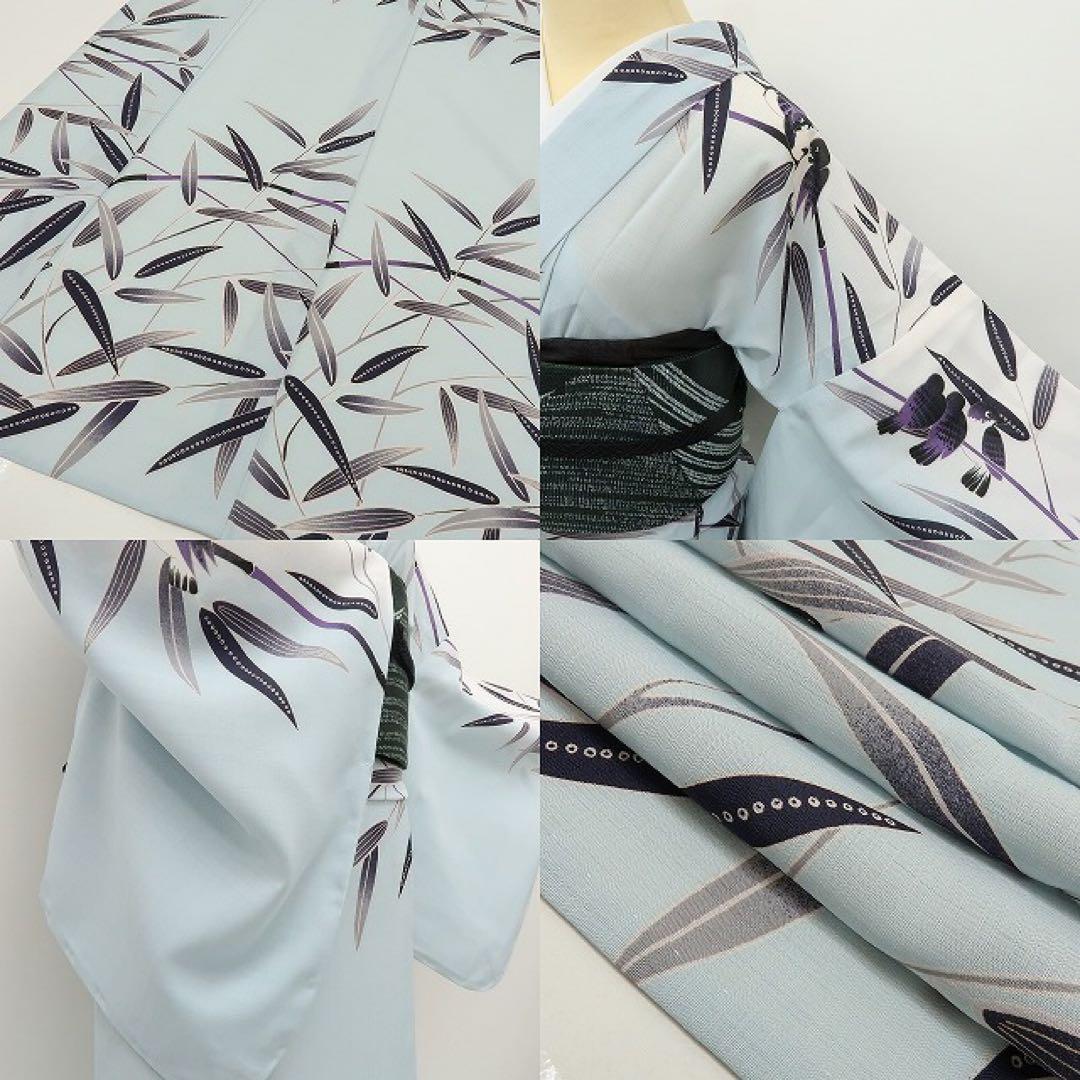 りりこ✺新品 撫松庵謹製 竹と雀 セオアルファ トール 浴衣 A3051