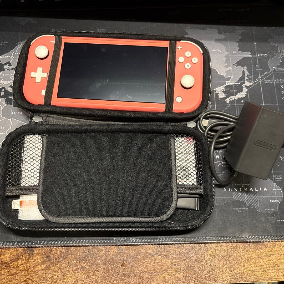 Nintendo Switch Lite ピンク+ケース+SD128gb付き