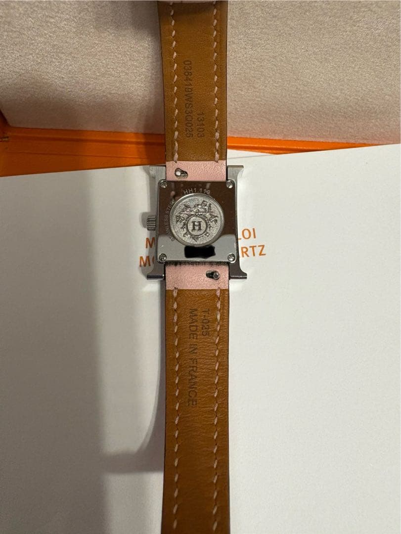 HERMES エルメス Hウォッチ ミニ ダイヤ入り 正規品 箱・保証書付