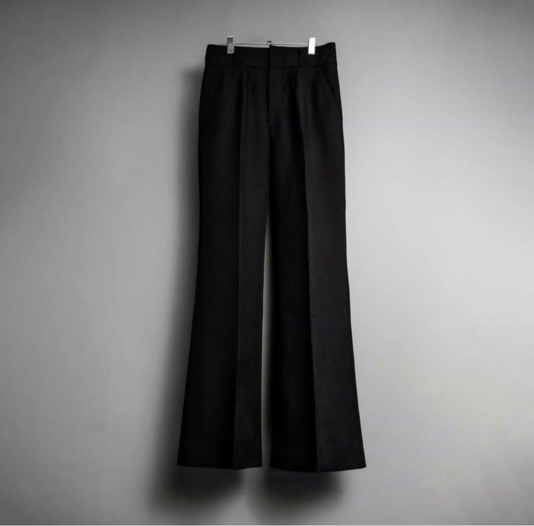 【shikitari】 PINTUCK MEGA FLARE SLACKS M