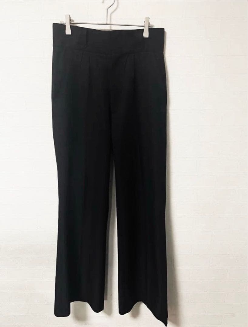 【shikitari】 PINTUCK MEGA FLARE SLACKS M