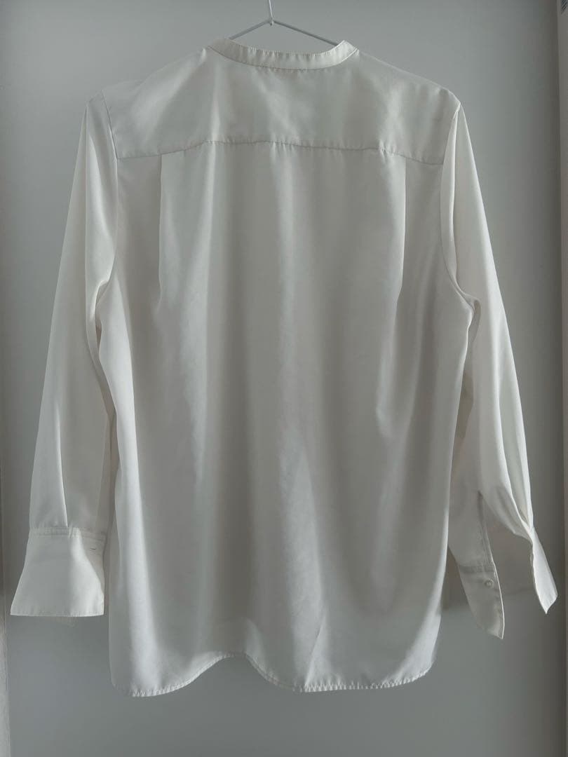 美品 ボールジィ クリアデシン ボウタイブラウス 長袖 ホワイト