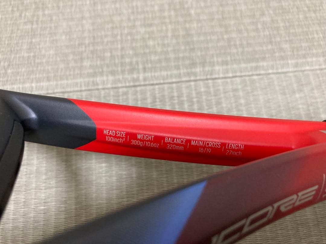 YONEX VCORE 100 テニスラケット G2 赤 2023年モデル