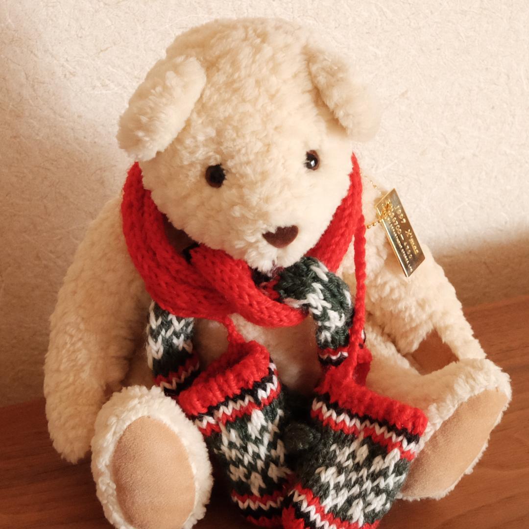 日本製　モンスイユ　くま　ぬいぐるみ　テディベア　マフラー　手袋