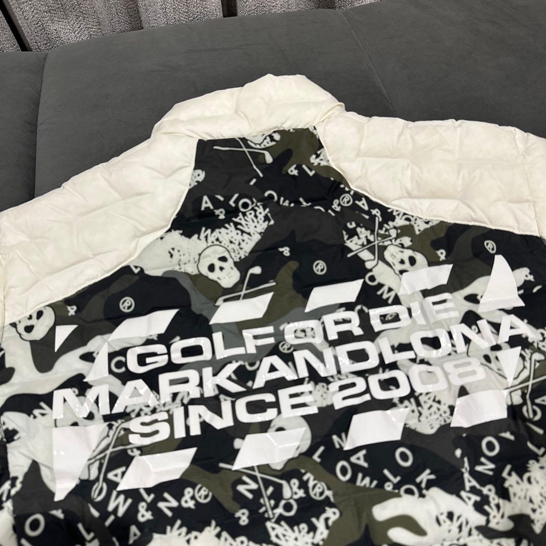 【MARK&LONA】ダウンジャケット カモフラージュジャケット　L