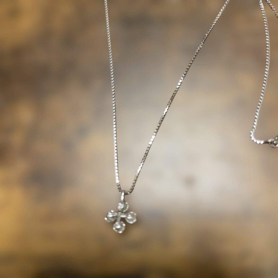 k18WGダイヤモンドネックレス