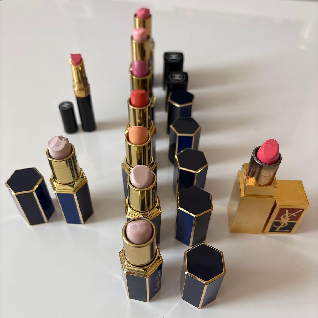 Dior, Chanel, Saint Laurent リップセット　10本