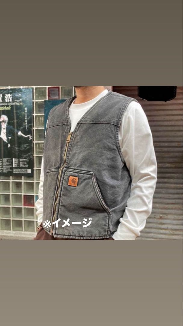 Carhartt ダークグレー ベスト 2XL