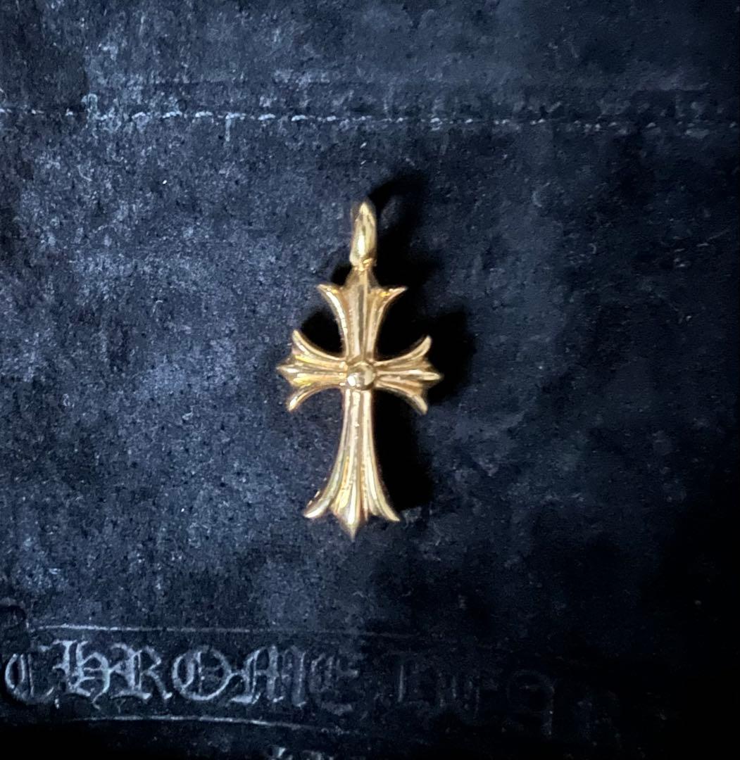 Nクロムハーツ22kタイニーファットクロスパヴェダイヤ