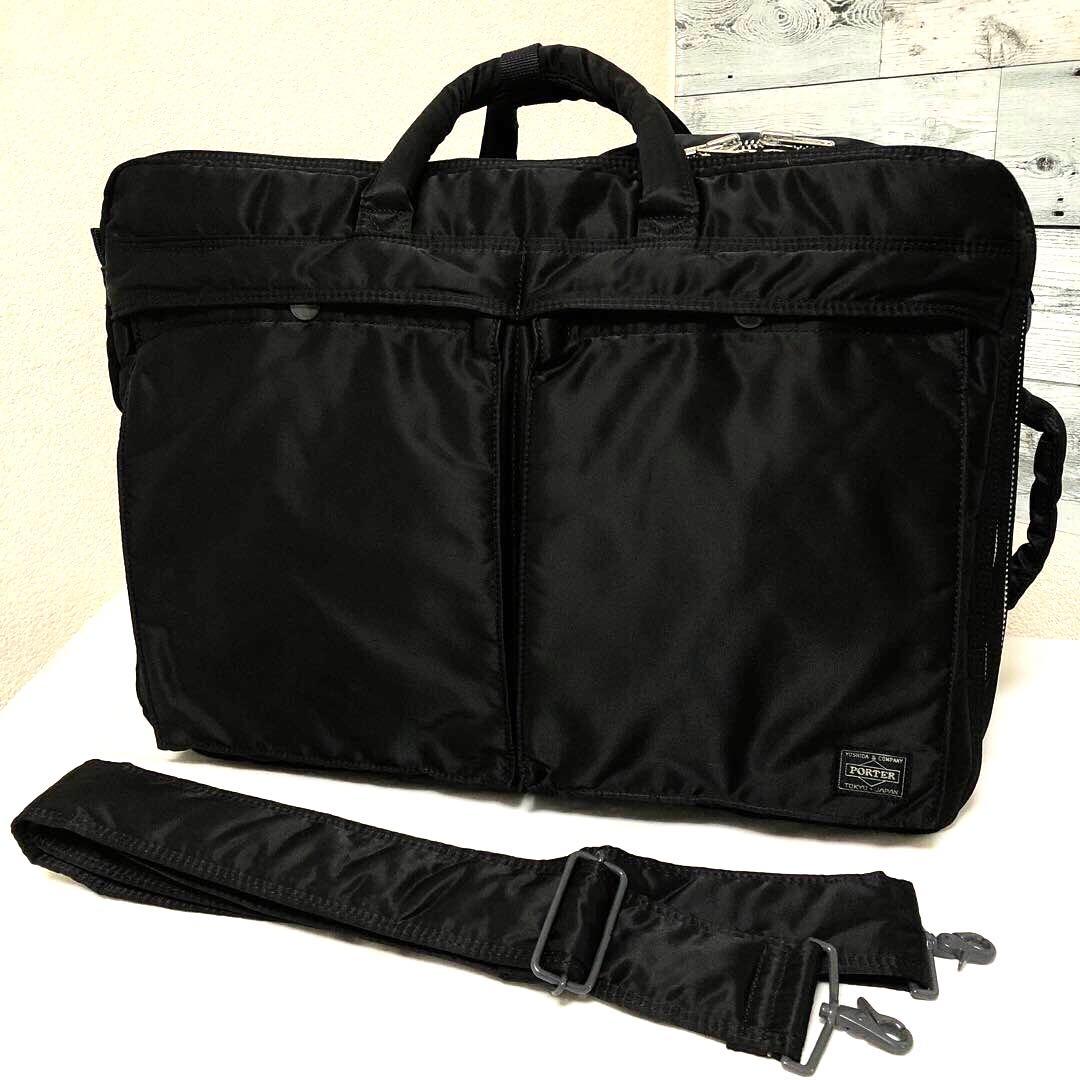 超美品✨ポーター タンカー ビジネスバッグ XLボストンバッグ 3wayブラック