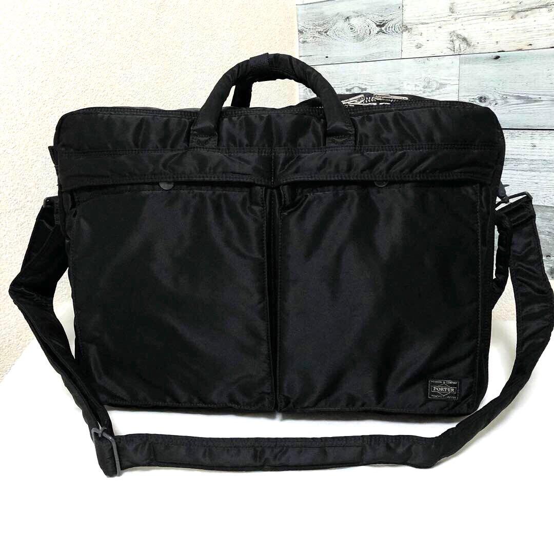 超美品✨ポーター タンカー ビジネスバッグ XLボストンバッグ 3wayブラック
